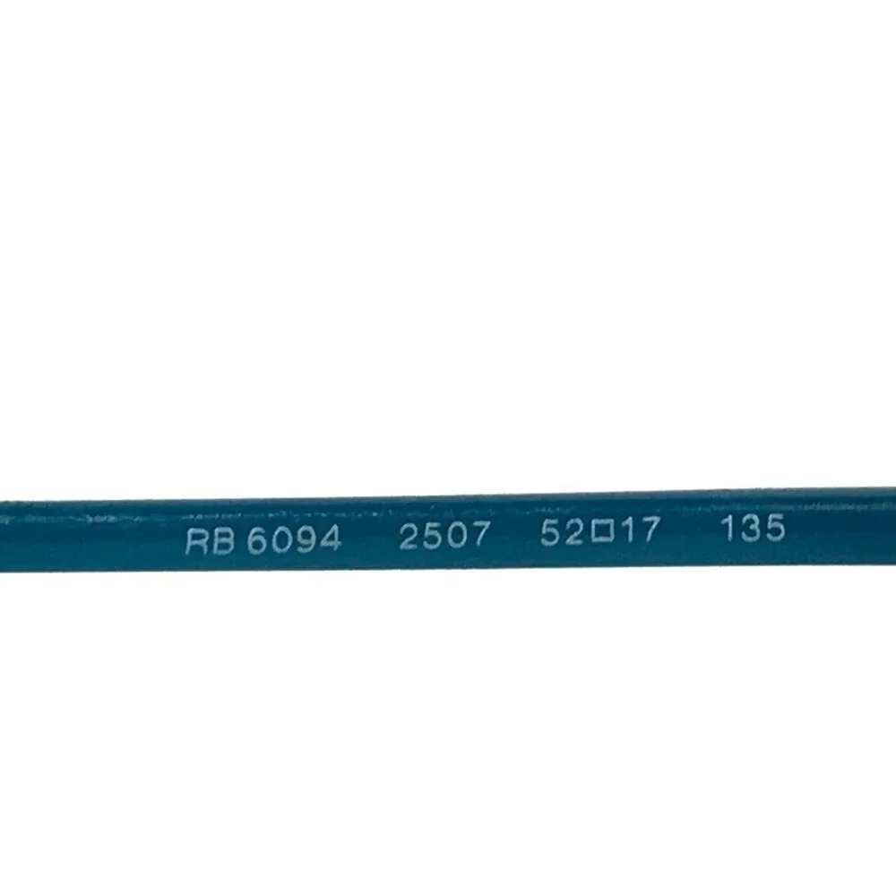 Ray-Ban RB6094 2507 Eyeglasses Frames Blue Silver Rectangular Full Rim 52-17-135